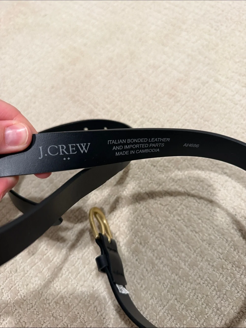J.crew Women’s Italian bonded leather belt